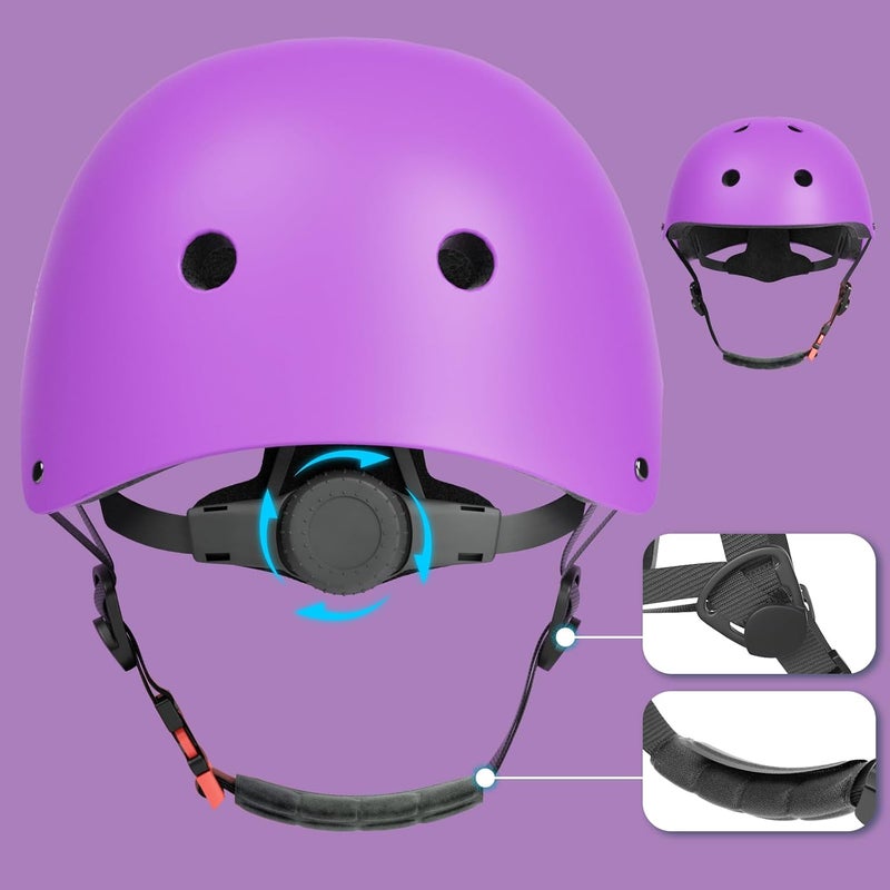 67i Kids Bike Helmet Toddler Helmets for Ages 3-8 Years Old Girls Boys Kid Adjustable Skateboard Bicycle Helmets Multi-Sport Ventilation Skateboarding Cycling Scooter Roller Skate Helmet - Image 5